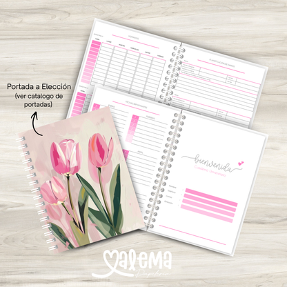 Cuaderno Universitario Rosado